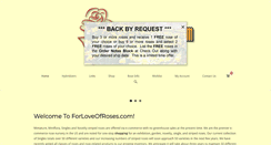 Desktop Screenshot of forloveofroses.com