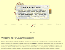 Tablet Screenshot of forloveofroses.com